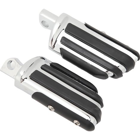 Repose-pieds Moto Highway 2 Pièces, Platine Latérale Rotative Homme Lourd, Pédale Gauche Droite pour Touring, Montage Mâle (1/5)