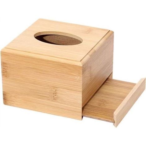 Rouleau de mouchoir carré en bois, boîte de mouchoirs de la ferme, porte-mouchoir de salle de bain, porte-serviettes en papier en bois (1/4)