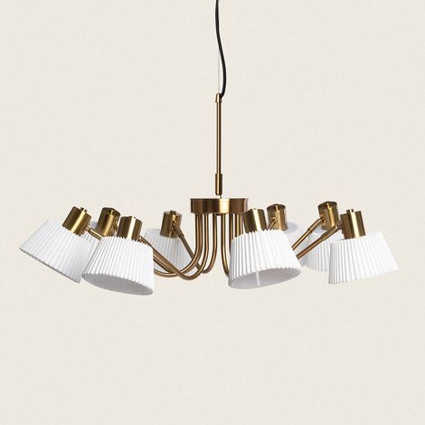 Suspension Métal Magda 8 Spots Blanc (1/5)
