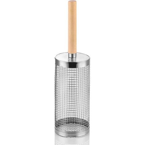 Lot de 2 paniers à griller rotatifs en acier inoxydable pour barbecue, accessoires de cuisine extérieure