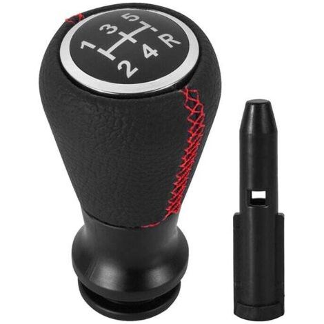 Pommeau Levier Vitesse Cuir Rouge Compatible Peugeot Citroen 106 107 205 206 C2 C3 C4