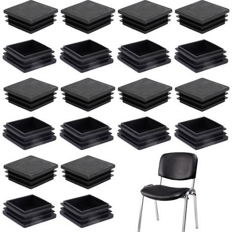 20pcs Bouchons à Lamelles Carré 40x40 30x30 35x35mm pour Tube Carre, Bouchon Plastique Carre, Embout Tube Carré, Capuchon Plastique Carre, Bouchon Tube Carré (20, 35x35) (1/5)