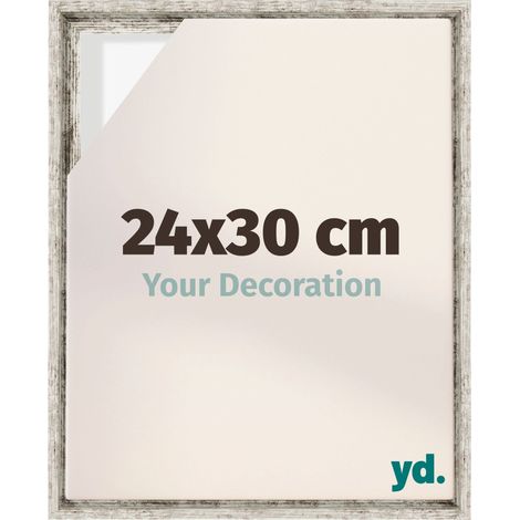 Your Decoration - Cadre flottant - Blanc Vintage - Cadre en caisse américaine pour toile sur chassis - MDF - Lyon (1/5)