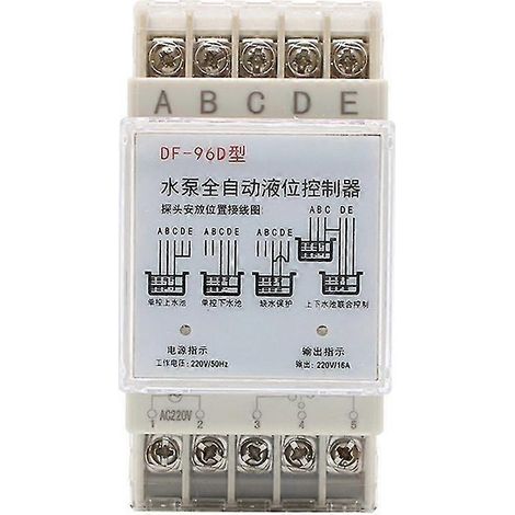 Contrôleur de niveau d'eau automatique DF-96D, pompe de réservoir, interrupteur de liquide automatique, relais 220 V (1/4)