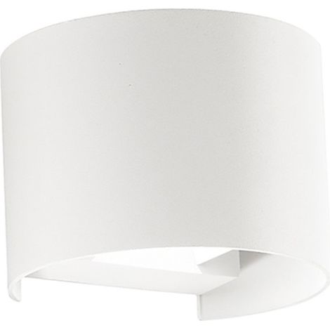 Applique bianco gea led henk r ges875c led 3000k ip65 fascio regolabile lampada parete biemissione moderna esterno