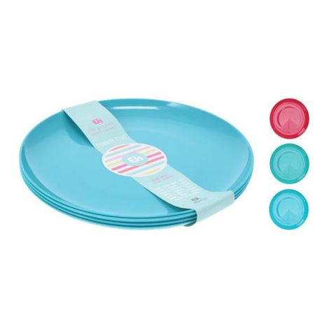 PLATO MELM. SURT 4U. 21CM 3 COLORES