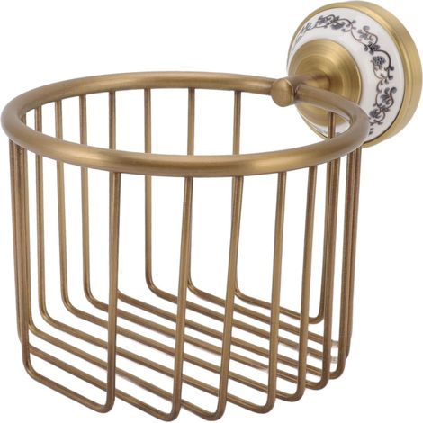 Panier de toilette, support toilette robuste, salle bain mural (1/5)