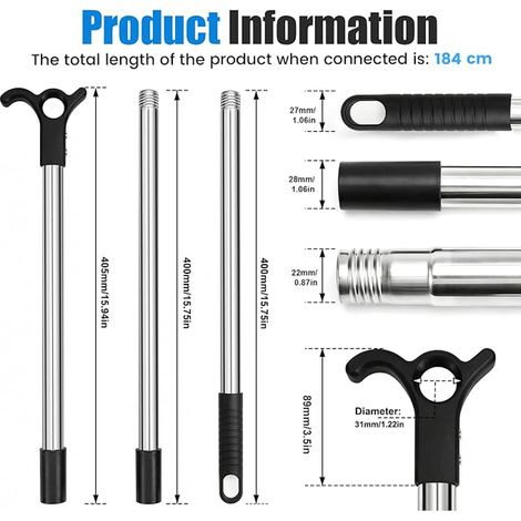 Tige de Commande pour Fenêtre de Toit Perche Fenetre de Toit Barre pour Fenetre de Toit (1/4)
