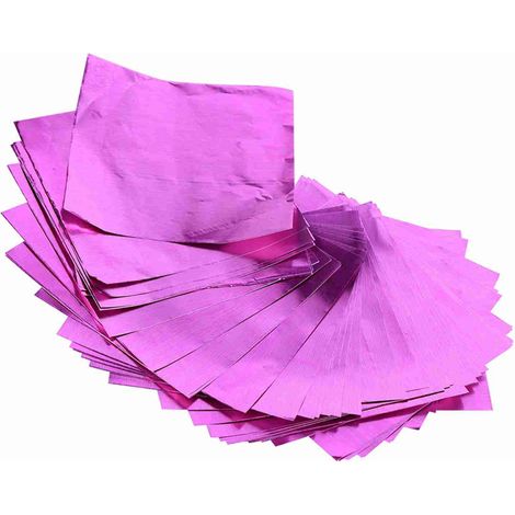100 pièces/lot carré bonbons faisant des bonbons chocolat sucette feuille d'emballage feuille 3 "X Fuchsia (1/5)