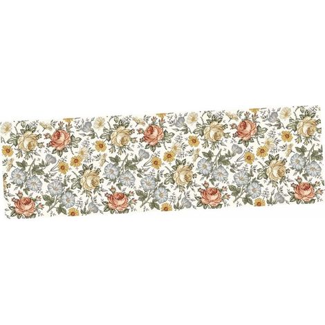 Adesivo murale decorativo per camera da letto con motivo floreale. (1/5)