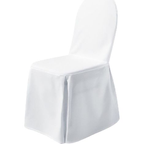 Housse de chaise tricotée Excellent sans noeuds blanche - DENA