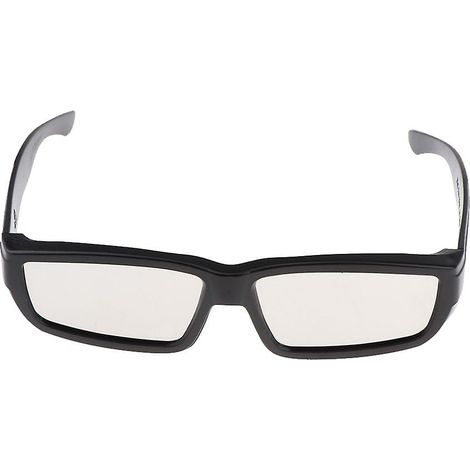 Lunettes de protection solaire en plastique noir pour observer l'éclipse.