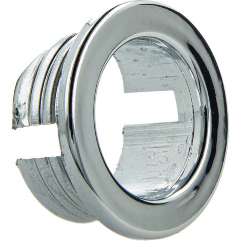 tecuro Überlaufblende Ø 24 mm Abdeckung Ring für Überlaufloch Waschbecken (1/4)
