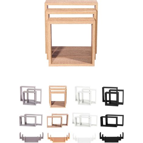 Estanterías de Pared - Baldas de Varios Niveles - Estantes Flotantes con Fijación invisible (1/5)