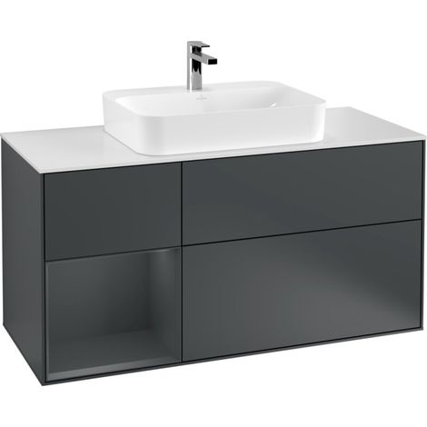 Villeroy & Boch F411HGHG Armoire sous-vasque Finion F41 (1/2)