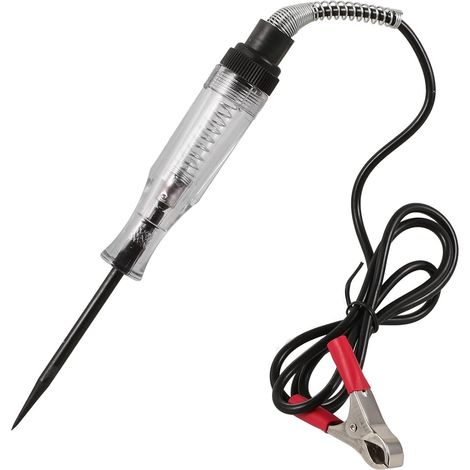 Testeur de Circuit Électrique 6-24v pour Voiture Sonde Longue en Métal et Boîtier Abs, Détection Précise et Fiable pour Tests de Circuits Automobiles (1/5)
