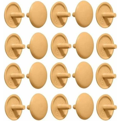 20x cache vis plastique bois pin cruciforme pozidrive PZ2 bouchon capuchon (1/2)