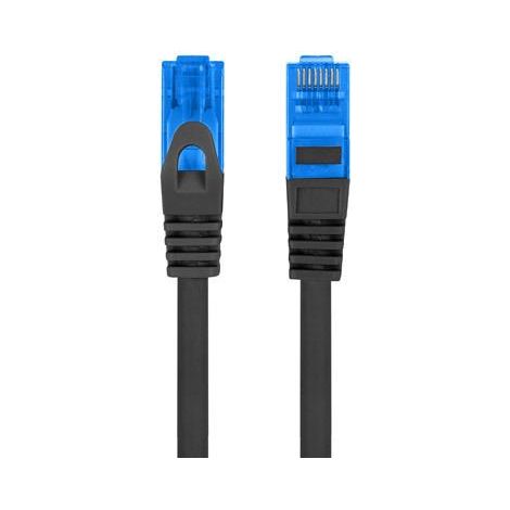 Câble de brassage Lanberg S/FTP cat.6A 0,5 m LSZH CCA Fluke passé noir (1/3)