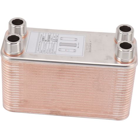 Échangeur de chaleur brasé en acier inoxydable robuste et compact pour refroidisseur à plaques pour eau de moût de bière