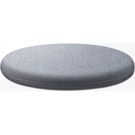 Coussin Ronde En Mousse À Mémoire - 30 Cm - Gris Clair - Housse Lavable Avec Fermeture Éclair - Pour Tabouret Chaise Ou Siège - 1 Pièce