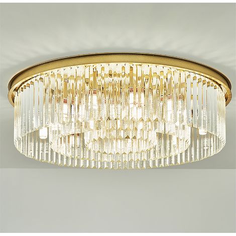 LED cristal lustre plafonnier lampe de plafond éclairage salon (1/5)
