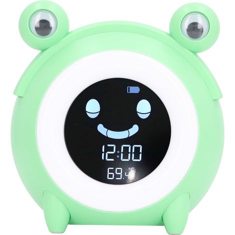 Réveil pour enfants avec veilleuse musicale douce en forme d'animal et horloge numérique pour apprendre à lire l'heure (1/5)