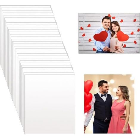 30 PièCes de Photos en Aluminium Sublimé Vierges Plaques de Photo en MéTal de Transfert de Chaleur 0,45 mm pour L'Impression de Bricolage Salon Chambre à Coucher (1/5)