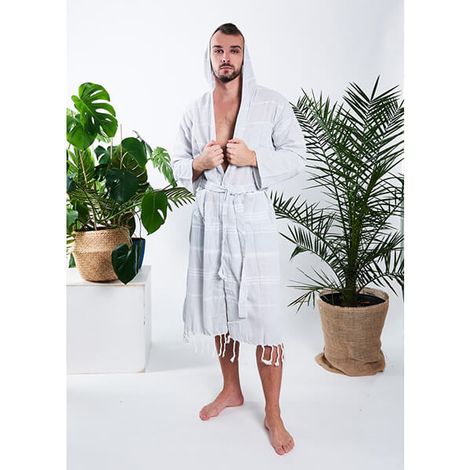 Bata hammam hombre 100% algodón natural Yeye (1/5)