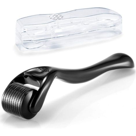 Rouleau à micro-aiguilles pour la croissance des poils du visage, du corps et de la barbe, rouleau à micro-aiguilles en titane 540 pour usage domestique (1/5)