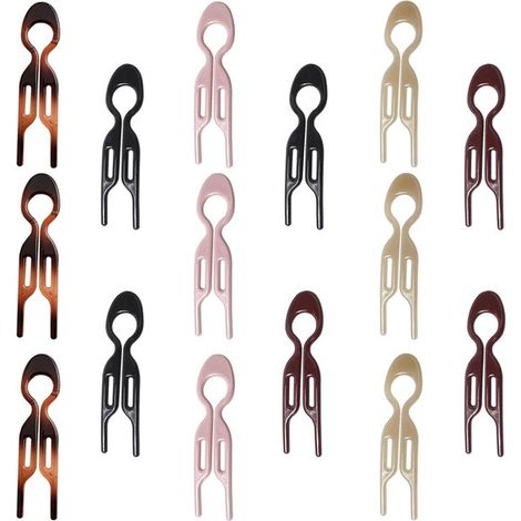 15 épingles à cheveux en U - Style français - Barrettes et pinces à cheveux - Accessoires de coiffure pour femmes et filles - Épingles pour chignon - Coiffure élégante (1/5)