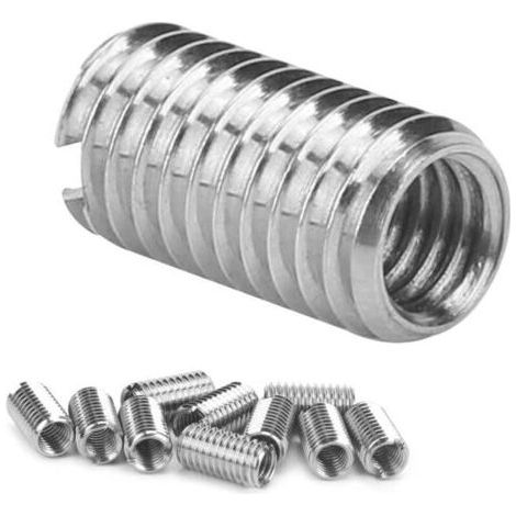 (M5M2,55) Satz mit 10 Gewindemuttern (Innen- und Außengewinde), Reparaturwerkzeug aus Edelstahl, Industriebedarf (1/4)