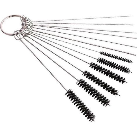 Gicleur de carburateur pour voiture et moto, outil de nettoyage, 6 aiguilles de nettoyage + 6 brosses, kits pour l'entretien automobile (1/5)