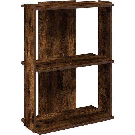 Maison Exclusive - Bücherregal 3 Böden Räuchereiche 60x30x80 cm H