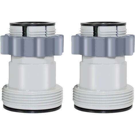 Adaptateur Tuyau Piscine 38mm et 32mm Raccord de Tuyau de Piscine pour Intex 10722 Bestway Coleman (Lot de 2) (1/5)