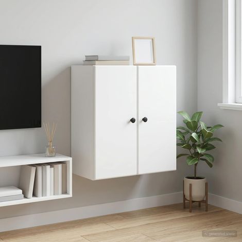 vidaXL Mobiletto a muro Bianco 59 x 31 x 60 cm Legno ingegnerizzato (1/5)