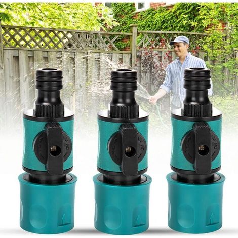 3 raccords pour tuyau d'arrosage, adaptés aux tuyaux, raccords de tuyau, raccords à dégagement rapide, vannes d'arrêt pour tuyau d'arrosage, raccords et accessoires pour tuyau d'arrosage.