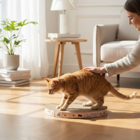 Griffoir pour Chat - THE CONCEPT FACTORY - Marron - Protection des Meubles (1/3)