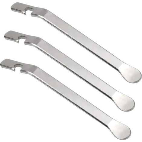 Juego de 3 palancas para neumáticos de bicicleta, palancas de acero inoxidable, pala para cambiar neumáticos, palancas para neumáticos, herramienta para reparar neumáticos de bicicleta, herramientas p (1/5)