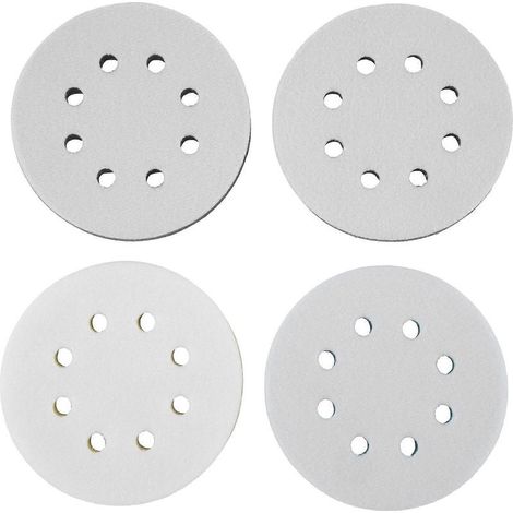 Set mit 4 Schaumstoff-Schleifscheiben für Exzenterschleifer, 12,7 cm (5 Zoll), 8 Löcher, Surfprep (1/5)