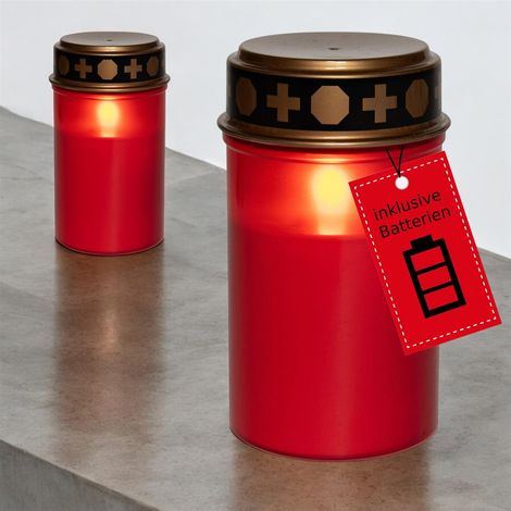 2x Novaliv LED Kerze   Rot (1/5)
