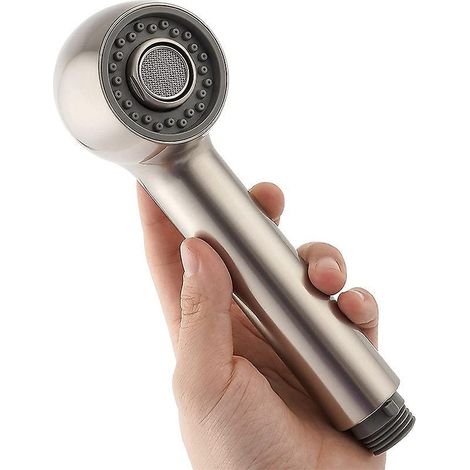 Küchenarmatur-Brausekopf mit 2 Düsen, Ersatzbrausekopf für Küchenmischer, gebürstetes Nickel (1/5)