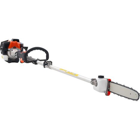 Scie à perche à essence 25CC, 2 temps, barre de coupe 30,5 cm, taille-haie sans fil extensible de 2,12 à 3,62 m (1/5)