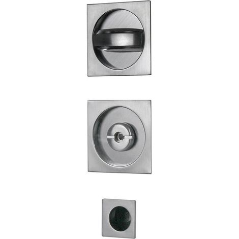 KIT MANIGLIE QUADRO PORTE SCORREVOLI CROMO