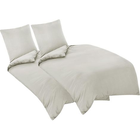 Bettwäsche 135x200 4teilig 2x 135x200cm+2x 80x80cm 06 - Beige (1/5)