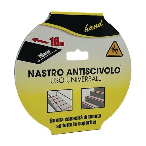 NASTRO ANTISDRUCCIOLO ADESIVO - NERO H.MM 19 MT 18- 2 pezzi