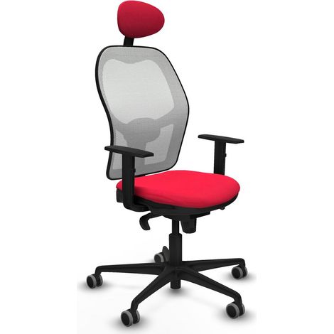 Sedia Ufficio con Poggiatesta Jorquera Piqueras y Crespo 1D036G1 Rosso (1/5)