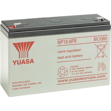 YUASA 6V - 10.0Ah - NP10-6FR - AGM