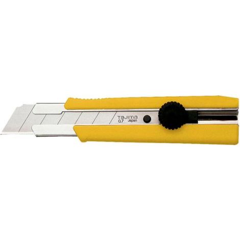 Cutter gros travaux 25 mm – Lame sécable pour bois dur – Boîtier plastique avec grip antidérapant – Coupe nette sans éclat – Lutz Blades
