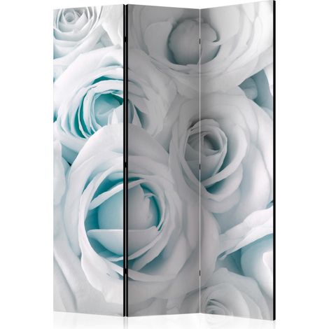 Paravent 3 Volets "Satin Rose Turquoise" 135x172cm (1/2)