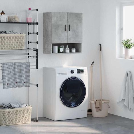 vidaXL Wall Cabinet Concrete Grey 60x31x70 cm Engineered Wood (1/5)